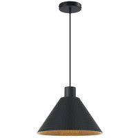 Thumbnail for Kestra White or Black 32cm Textured Metal Pendant