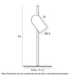 Kindle Black & Wood Tone GU10 Metal Table Lamp