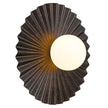 Kinso 35 Antique Copper, Antique Silver or Antique Gold Wall Light with Opal Glass