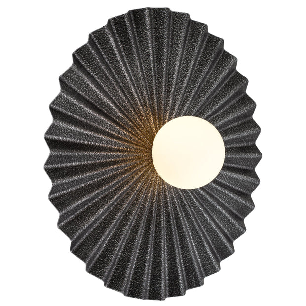 Kinso 50 Antique Copper, Antique Silver or Antique Gold Wall Light with Opal Glass