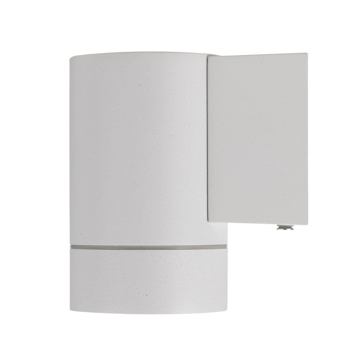 Kman 240v Fixed Down GU10 Wall Pillar Light in White