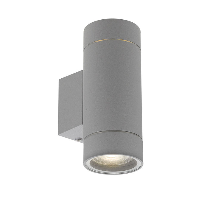 Kman White, Silver or Black GU10 IP54 Up/Down Exterior Wall Light