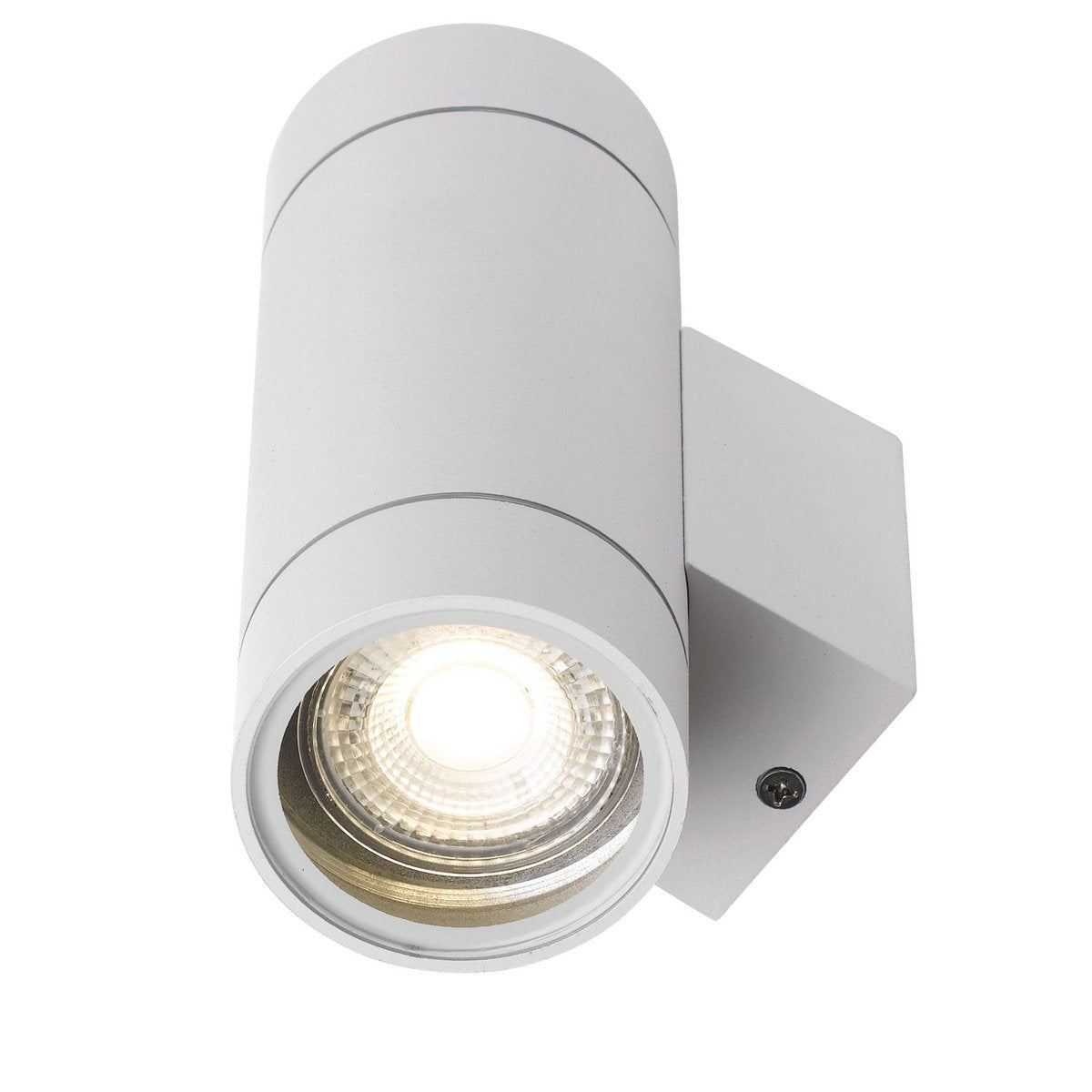 Kman 240v Up and Down GU10 Wall Pillar Light in White