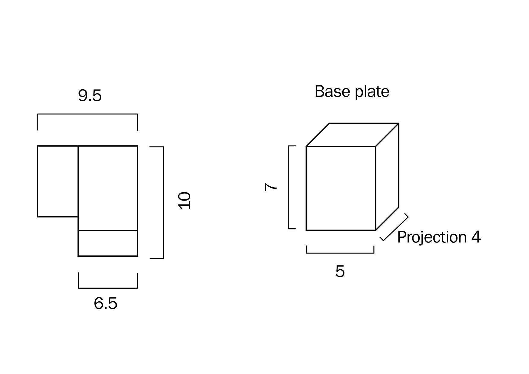 Kman White, Silver or Black GU10 IP54 Fixed Down Exterior Wall Light