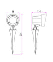 KOLEC: Exterior LED Garden Spike Light IP65