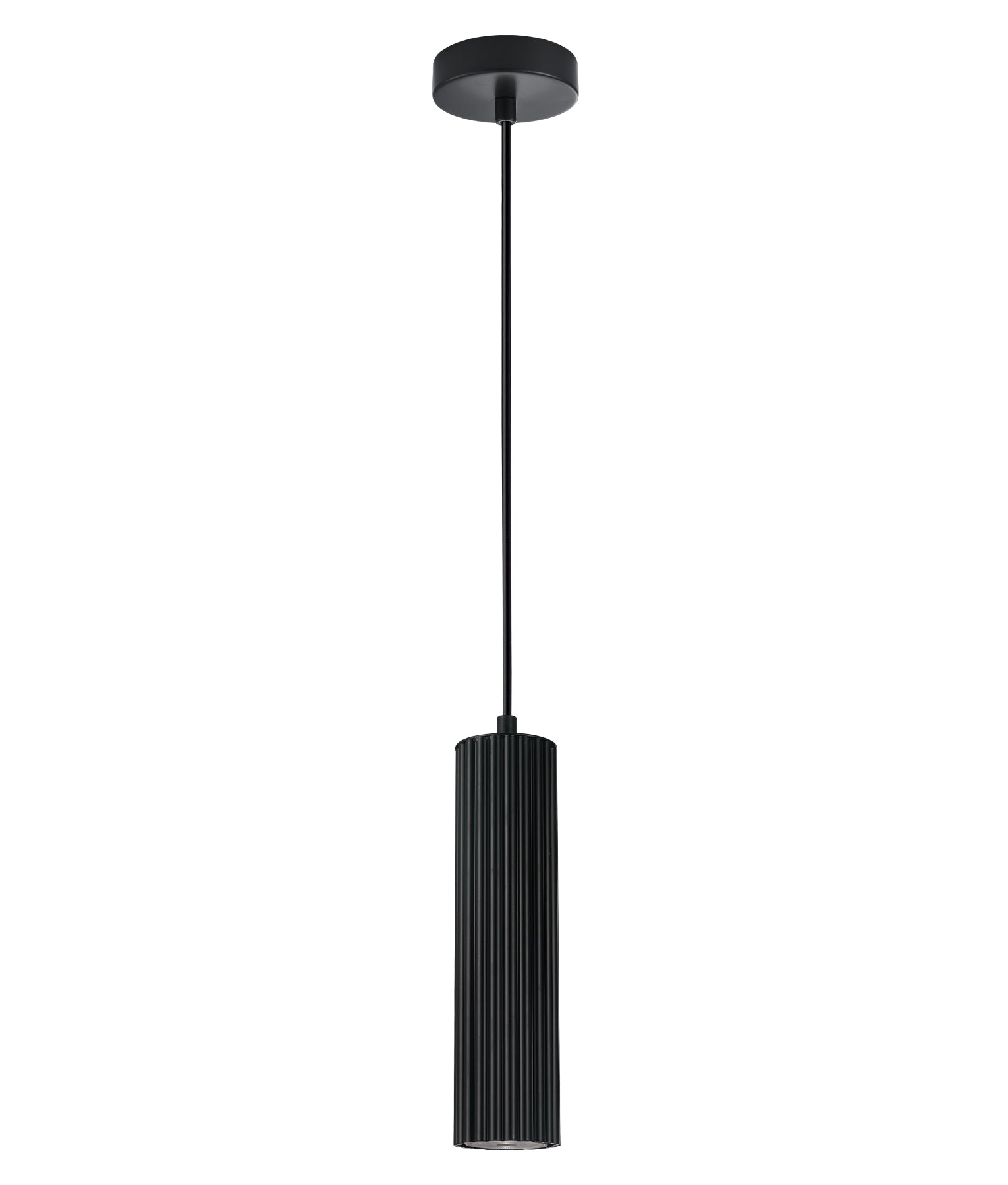 KOLONNE: Interior GU10 Ribbed Cylinder Pendant Lights