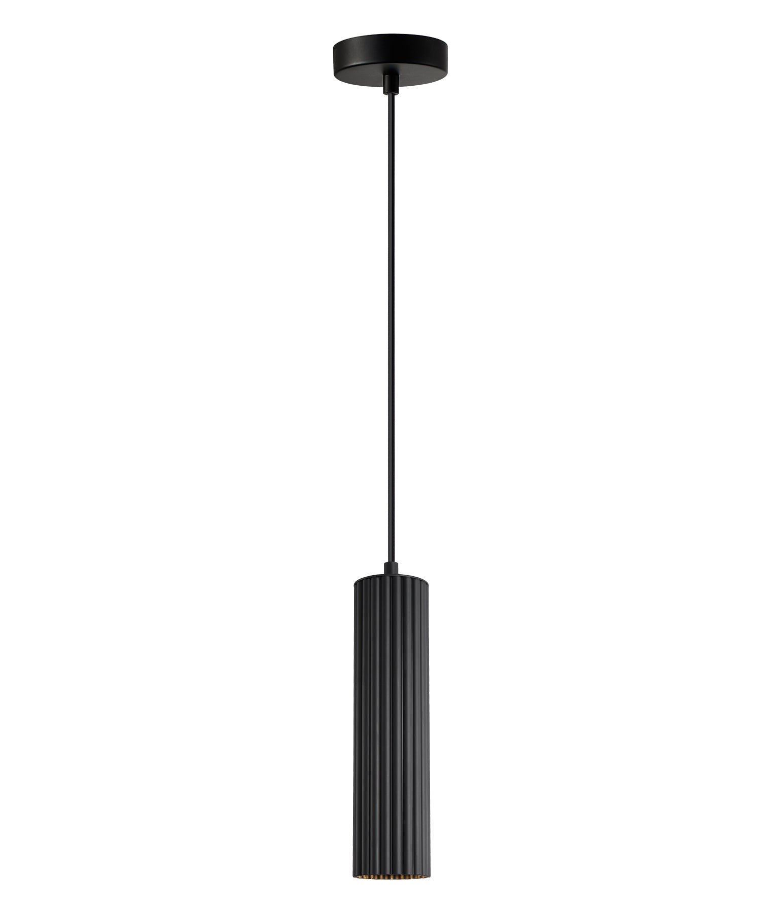 KOLONNE: Interior GU10 Ribbed Cylinder Pendant Lights