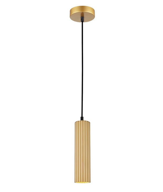 KOLONNE: Interior GU10 Ribbed Cylinder Pendant Lights