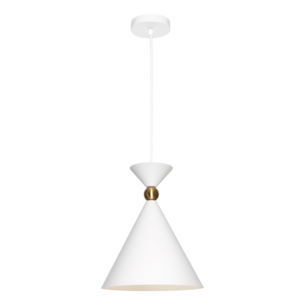 Krissy 1 Light Small Pendant White