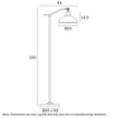Kylan Black or Antique Gold Floor Lamp