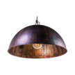 Kingston 1 Light E27 Dome Pendant Acid Copper Wash