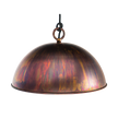 Kingston 1 Light E27 Dome Pendant Acid Copper Wash