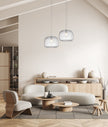 LABU: Interior Dome Glass with Segments Pendant Lights