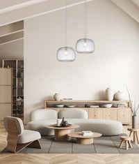 Thumbnail for LABU: Interior Dome Glass with Segments Pendant Lights