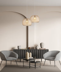 Thumbnail for LABU: Interior Dome Glass with Segments Pendant Lights
