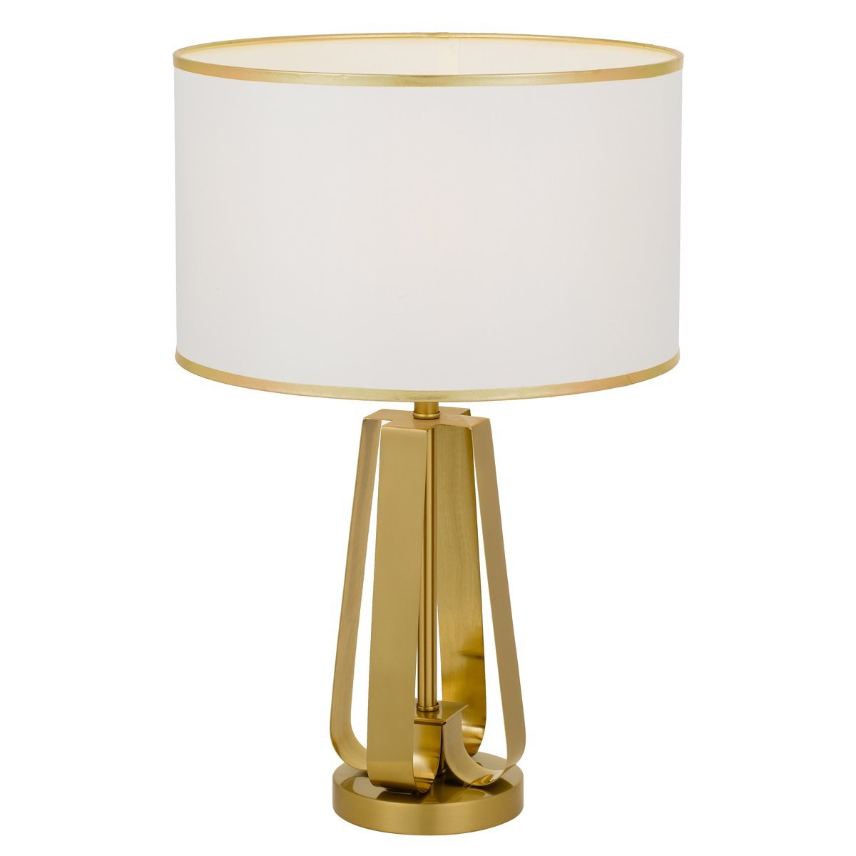 Laila Table Lamp in Antique Gold with Ivory Shade