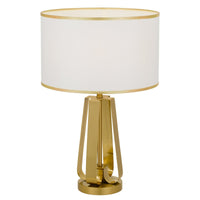 Thumbnail for Laila Table Lamp in Antique Gold with Ivory Shade