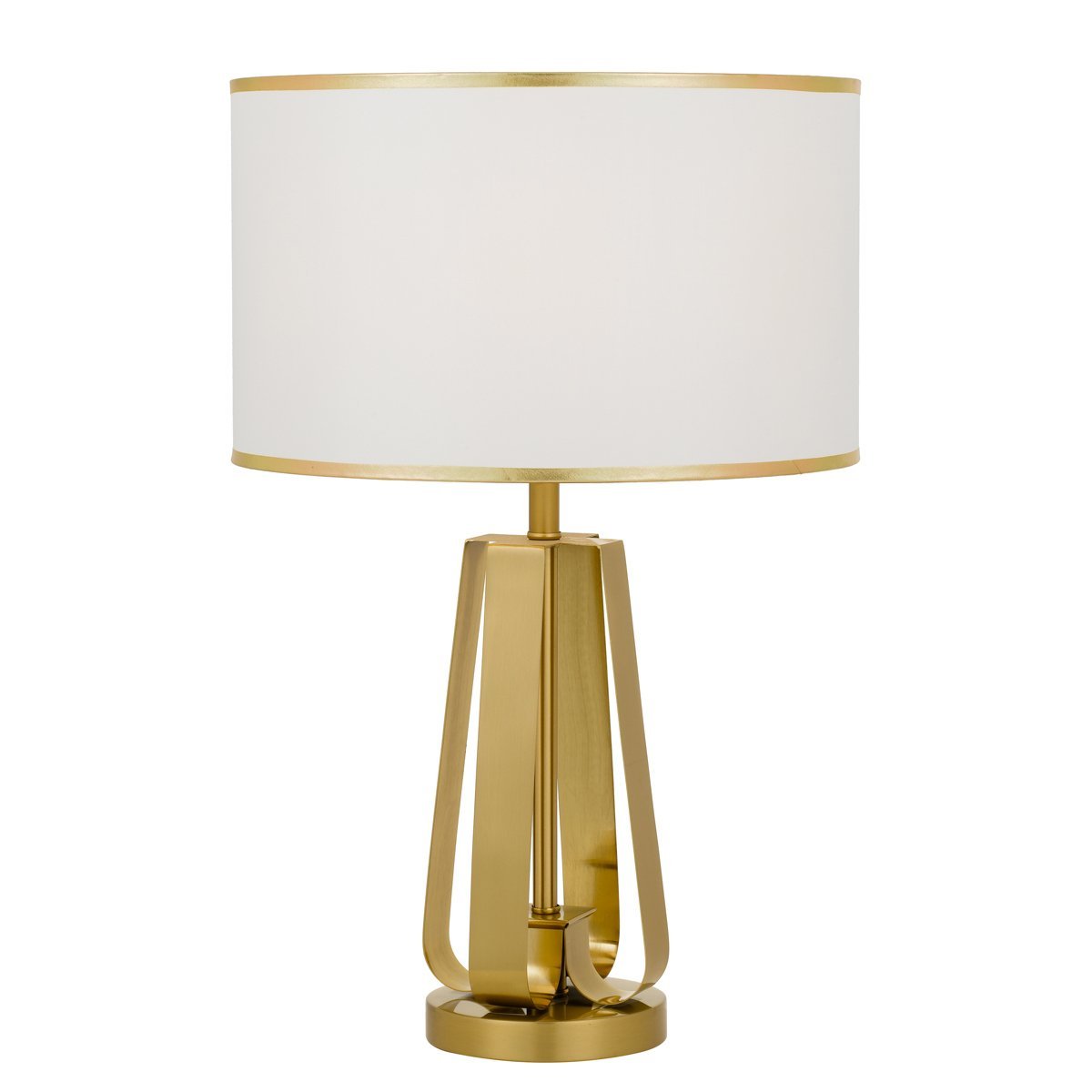 Laila Table Lamp in Antique Gold with Ivory Shade