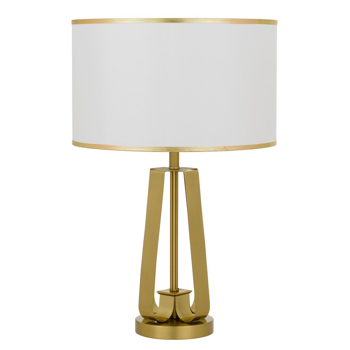 Laila Table Lamp in Antique Gold with Ivory Shade