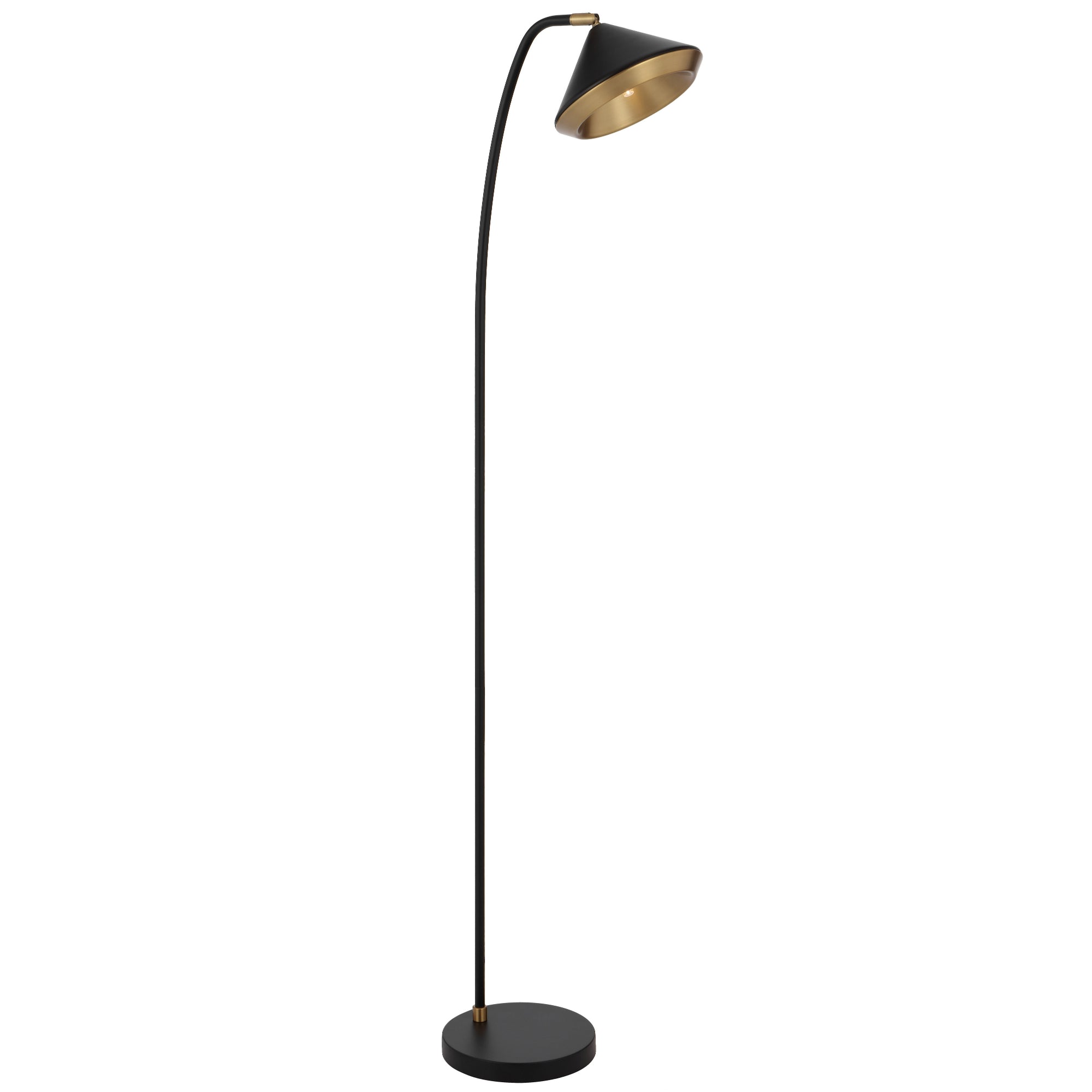 Larson White/Brass, Brass or Black/Brass G9 Floor Lamp