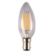 LED Candle 4W B22 WW Clear Dimmable