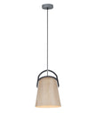 LEGNA: Retro Replica Wood Ellipse Shape Pendant Lights