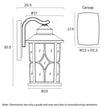 Lenore 170 Black or White IP43 Exterior Wall Light