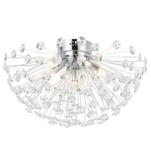 Lerida CTC6 Chrome or Gold & Crystal 6 Light Close To Ceiling Light