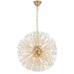 Lerida PE12 Chrome or Gold & Crystal 12 Light Round Pendant