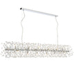Lerida PE18 Chrome or Gold & Crystal 18 Light Rectangular Pendant