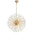 Lerida PE9 Chrome or Gold & Crystal 9 Light 50cm Round Pendant