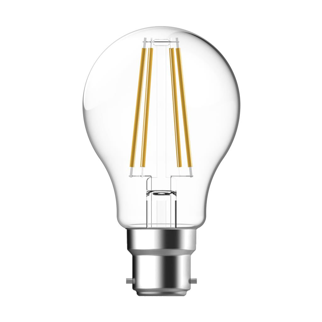 gls 7 8w dimmable led filament lamp clear 240v b22 lf a60 clr b22