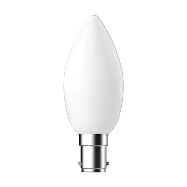 candle 4 2w dimmable led filament lamp frost 240v lf c35 frs b15