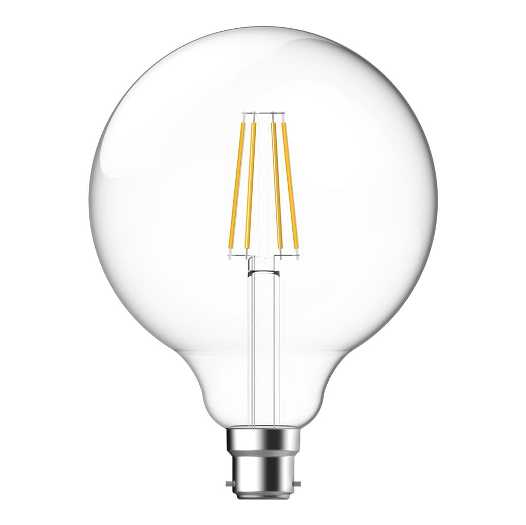 g120 7 8w dimmable led filament lamp clear 240v lf g120 clr b22