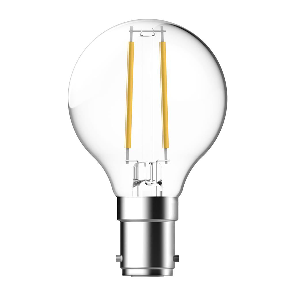 fancy round 4 2w dimmable led filament lamp clear lf g45 clr b15