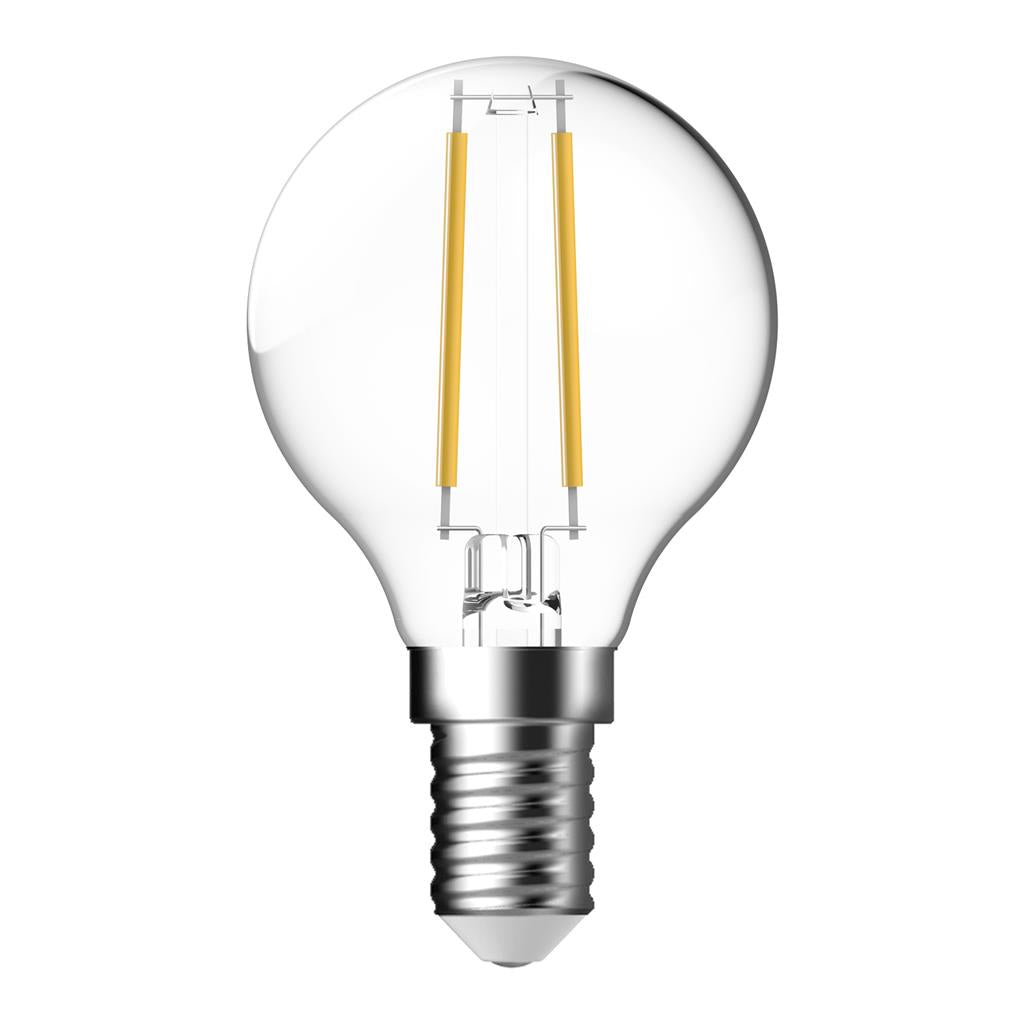 fancy round 4 2w dimmable led filament lamp clear lf g45 clr e14