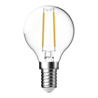 Thumbnail for fancy round 4 2w dimmable led filament lamp clear lf g45 clr e14