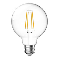 Thumbnail for g95 7 2w dimmable led filament lamp clear 240v e27 lf g95 clr e27