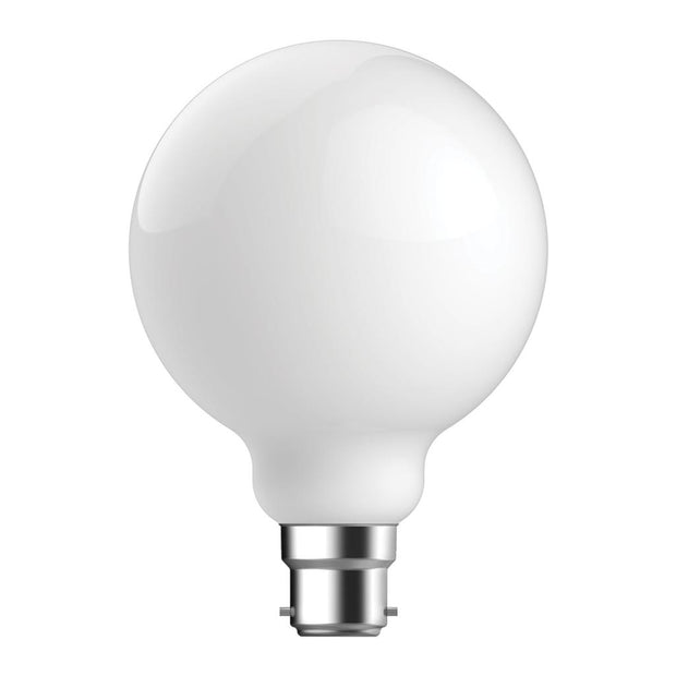 g95 8 5w dimmable led filament lamp frost 240v b22 lf g95 frs b22