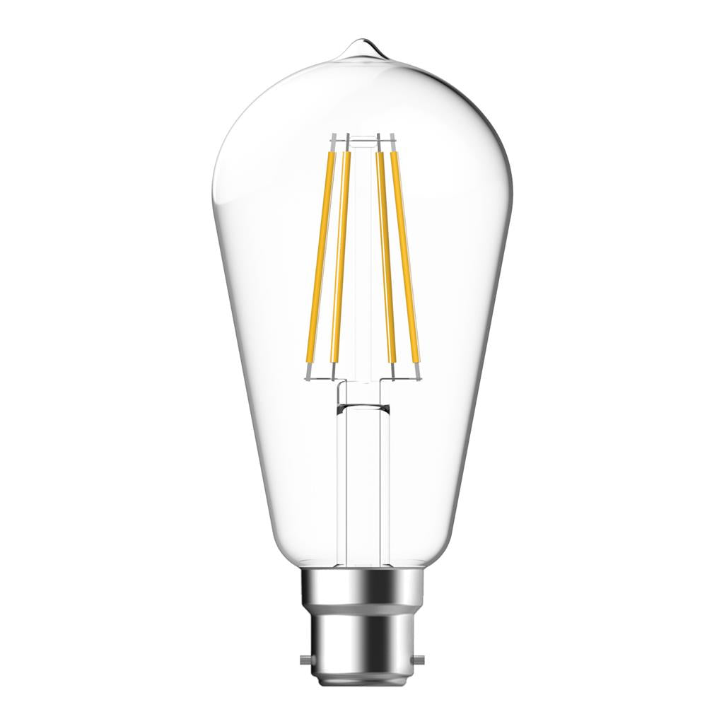 pear 7 2w dimmable led filament lamp clear 240v lf st64 clr b22