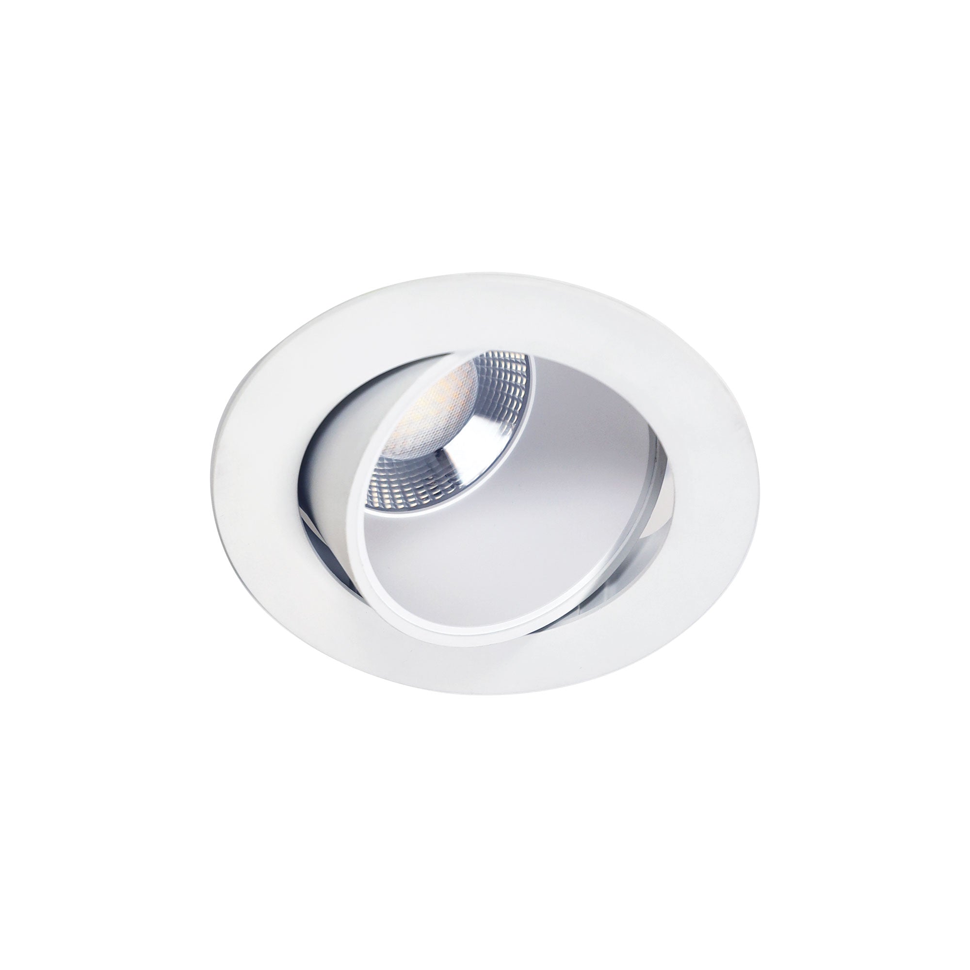 Focus 8 White Tricolour Gimbal LED Recessed
