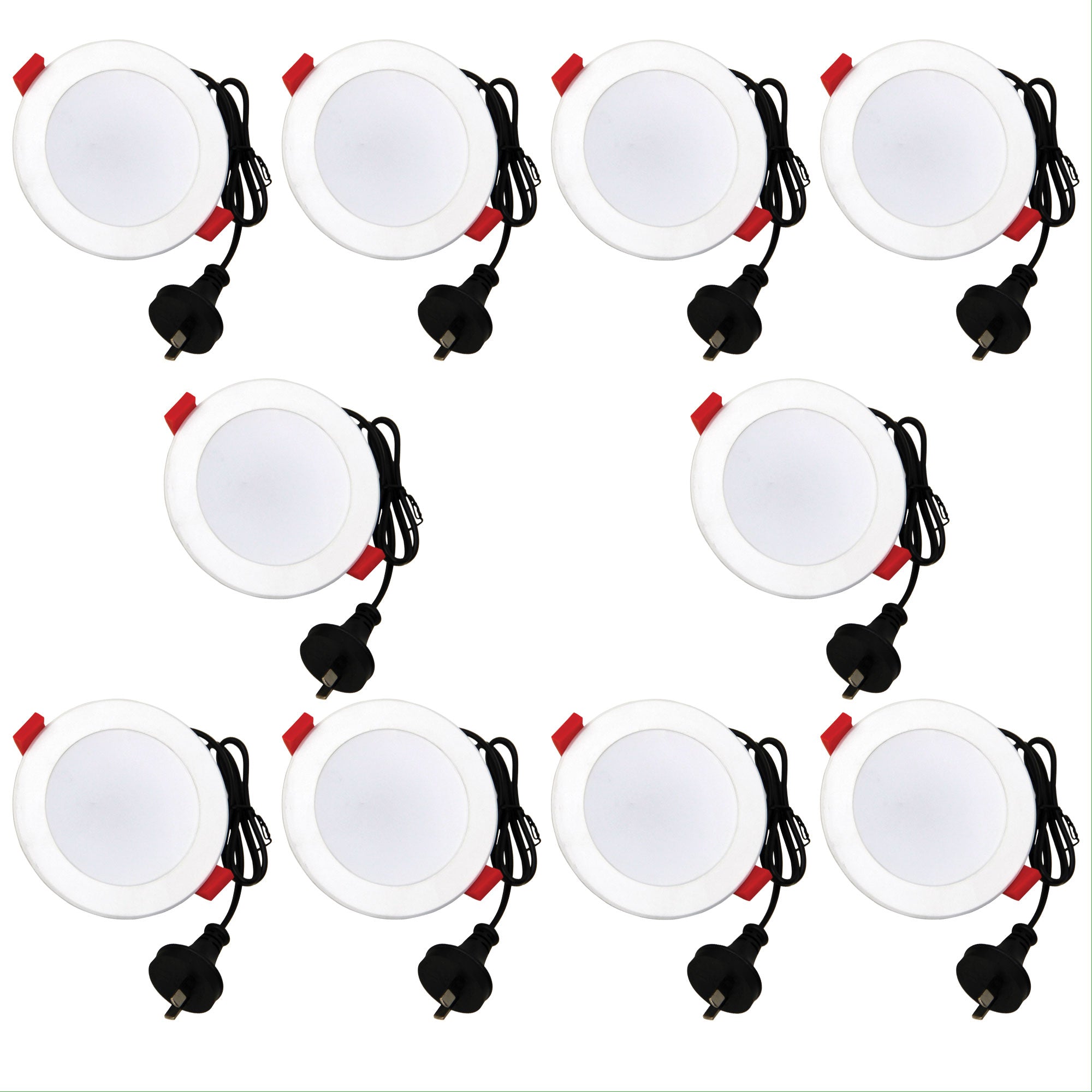 Mars 10 Pack Dimmable 10W Cct LED Downlight