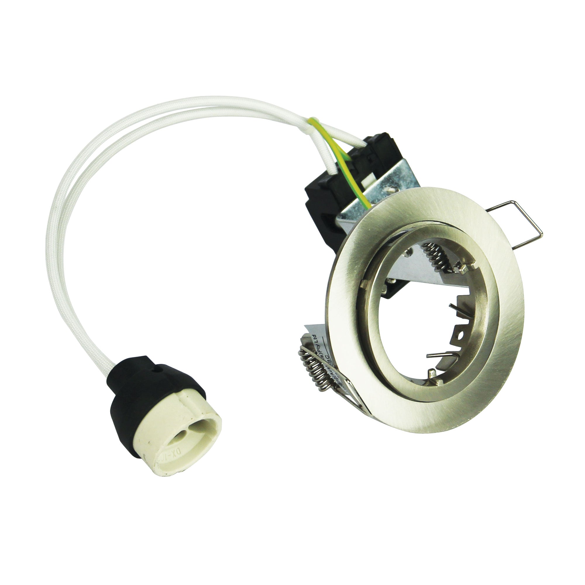 Trim Only Chip Fixed Brushed Chrome LED Ready Recessed