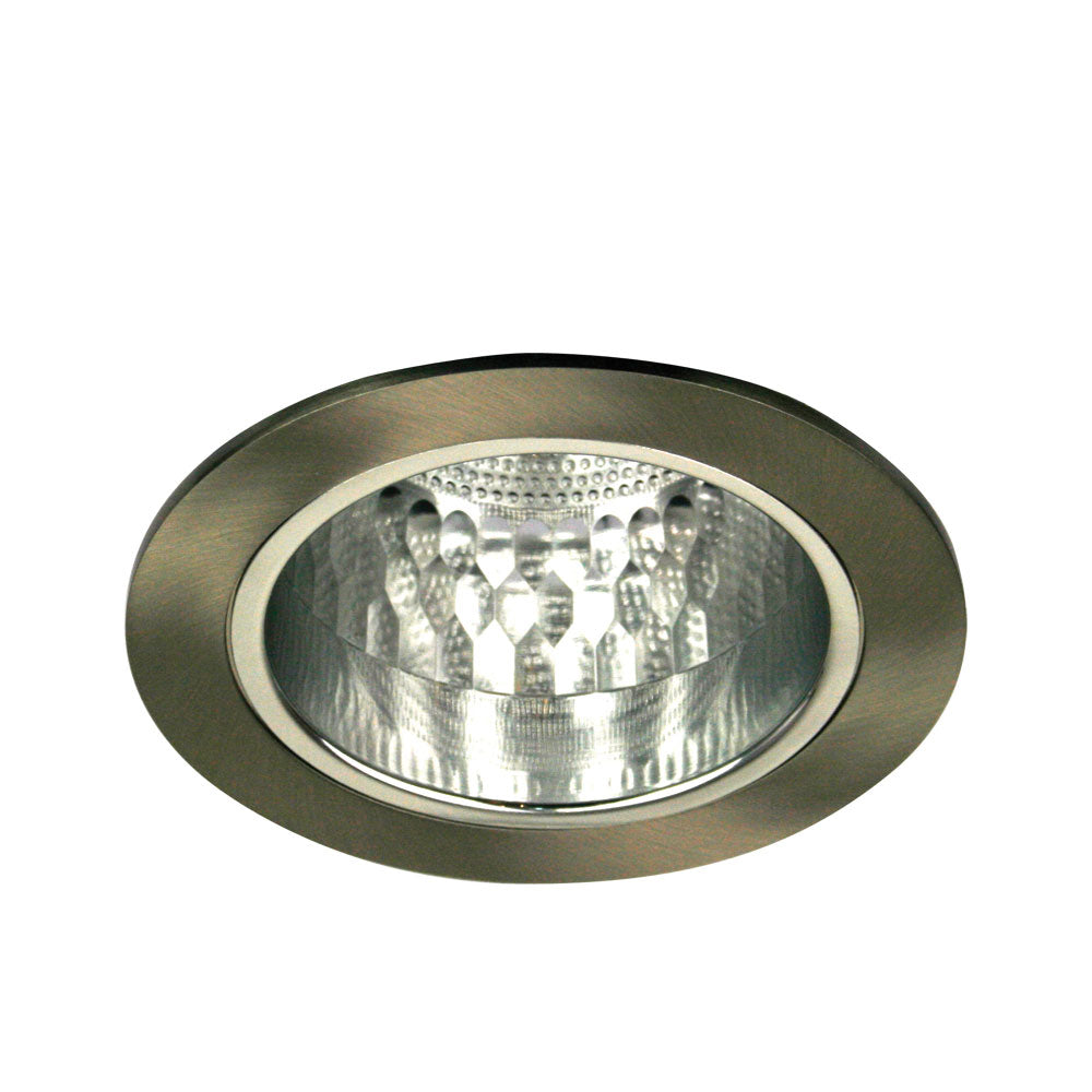 Vida Round Brushed Chrome 240V E27 Open Face Downlight