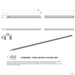 Track 2m Black 240V Single Circuit Track with Live End