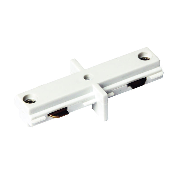 White Inline Track Joiner