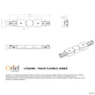 Black Single Circuit Flexible Track Joiner