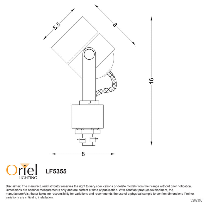 Zero Black GU10 Single Circuit Track Head
