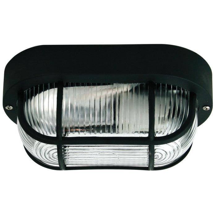 Osmo Black E27 IP44 Outdoor Bunker Acrylic And Glass