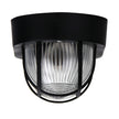 Osmo Black Acrylic & Clear Glass E27 IP44 Outdoor Bunker